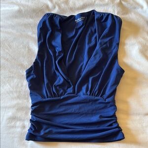 Blue Sleeveless Top